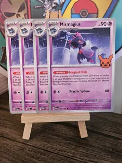 4 X 088/193 Mismagius Uncommon Card Trick or Trade 2023 Pokemon TCG - Image 1