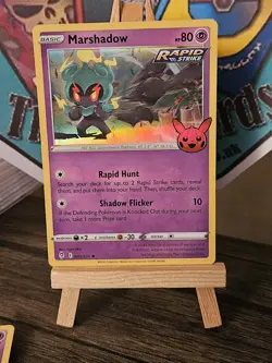 080/203 Marshadow Rare Holo Card Trick or Trade 2023 Pokemon TCG - Image 4
