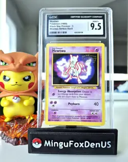 CGC 9.5 Mewtwo 3 Black Star Promo Mewtwo Strikes Back 1999 Pokemon VINTAGE Card - Image 1