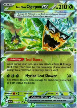 2025 Scarlet & Violet Series - Prismatic Evolutions Teal Mask Ogerpon ex Double - Image 1