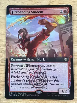 MTG magic cards 1x Firebending Student buy-a-box Foil promo Avatar - Image 1