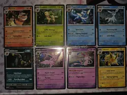 Prismatic Evolutions Costco Cosmos Holo Promo Cards Full Set Of 8 Eeveelutions - Image 1