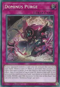 MP25-EN095 Dominus Purge - Prismatic Secret Rare Card 1st Edition - Image 1