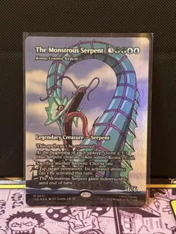 The Monstrous Serpent/Koma, Cosmos Serpent (Borderless) TLE Avatar: TLA Foil - Image 1