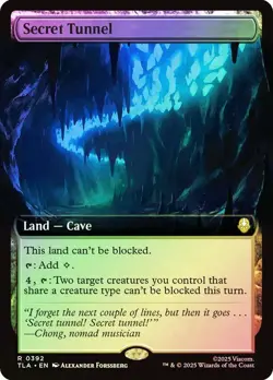 Secret Tunnel Foil Extended Art Avatar: The Last Airbender NM MTG - Image 1