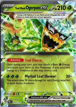 2025 Scarlet & Violet Series - Prismatic Evolutions Teal Mask Ogerpon ex Double - Image 1