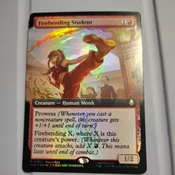 PROMO Firebending Student FOIL Extended Art - MTG Avatar: The Last Airbender TLA - Image 1