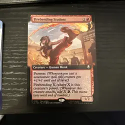 MTG Magic Firebending Student 0393 Buy-A-Box Foil Promo Avatar TLA Eng In Hand - Image 1