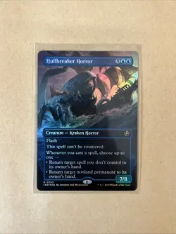MTG Hullbreaker Horror INR 0303 R NM Borderless FOIL - Image 1