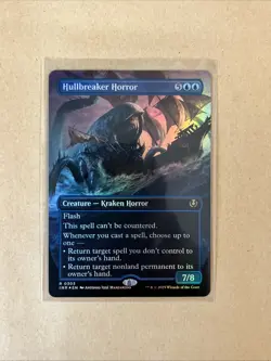 MTG Hullbreaker Horror INR 0303 R NM Borderless FOIL - Image 2
