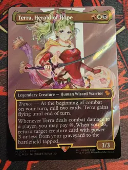 Terra, Herald of Hope (Borderless) (Surge Foil) Commander: Final Fantasy Foil - Image 1