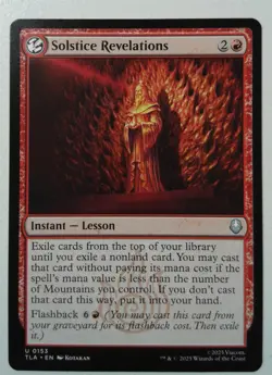 Solstice Revelations *Uncommon* Magic MtG x1 Avatar: The Last Airbender - Image 1
