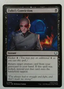 Zuko's Conviction *Uncommon* Magic MtG x1 Avatar: The Last Airbender - Image 1
