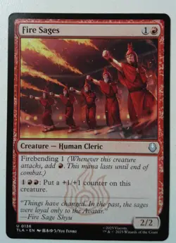 Fire Sages *Uncommon* Magic MtG x1 Avatar: The Last Airbender - Image 1