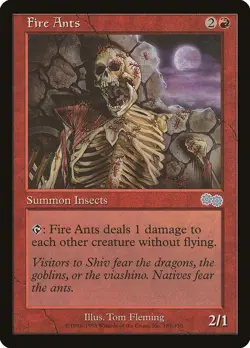 4x Fire Ants - LP - Urza's Saga Block - SPARROW MAGIC mtg - Image 1