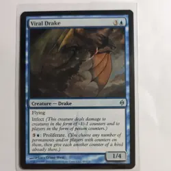 MTG Magic The Gathering - Viral Drake - New Phyrexia (#49/175) Reg NM - Image 1
