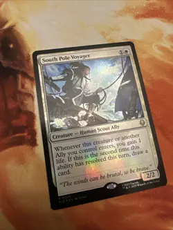 MTG South Pole Voyager TLA Avatar Magic 0035 Prerelease Foil Stamped NM Rare - Image 1