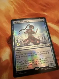 MTG Ty Lee Chi Blocker TLA NM Prerelease Foil Stamped Rare Avatar Magic 0076 - Image 1