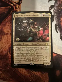 1x Toph, the First Metalbender MTG Avatar: The Last Airbender Prerelease Foil NM - Image 1