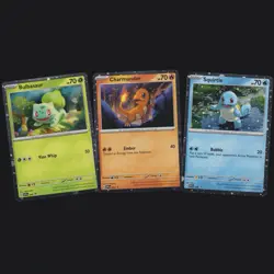 Bulbasaur 046 Charmander 047 Squirtle 048 Cosmos Holo Promo Set Pokemon TCG NM🔥 - Image 1