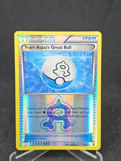 Pokemon Card Team Aqua's Great Ball 27/34 Double Crisis Reverse Uncommon - Image 1