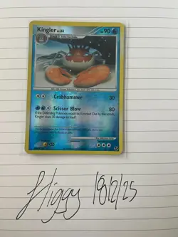 Pokemon TCG Kingler Great Encounters 20 Reverse Holo Rare - Image 2