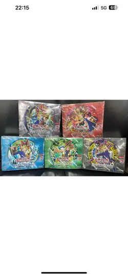 Yugioh 25th Anniversary Booster Box Set LOB MRD SRL PSV IOC Legend of Blue Eyes - Image 1