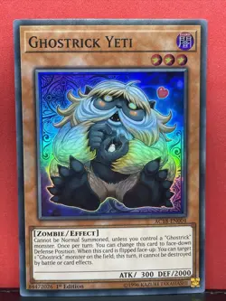 Ghostrick Yeti AC18-EN004 - Super Rare - Yugioh 1st Edition NM or Better - Image 1
