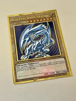 Blue-Eyes White Dragon | MAGO-EN001 | Premium Gold Rare | LP | 1st Ed | YuGiOh! - Image 1