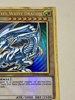 Blue-Eyes White Dragon | MAGO-EN001 | Premium Gold Rare | LP | 1st Ed | YuGiOh! - Image 3