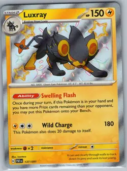 Luxray 137/091 SV: Paldean Fates - Pokemon Card - NM - Image 1
