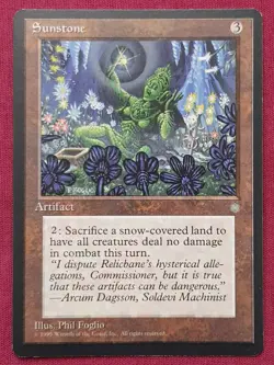 Magic The Gathering ICE AGE SUNSTONE artifact card MTG - Image 1