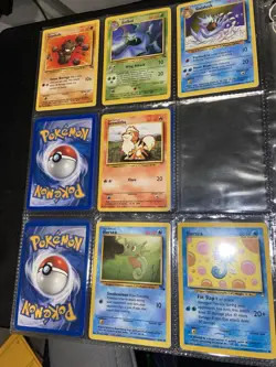 Binder Vintage Pokemon TCG WOTC era cards Topps Jungle Neo Fossil Base - Image 2
