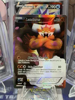 Landorus BW43 Black & White Black Star Promo 2012 Pokemon Card Holo Full Art - Image 1