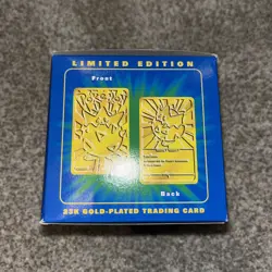 Vintage Pokemon TOGEPI 23K Gold Plated Trading Card 1999 Burger King Sealed - Image 3