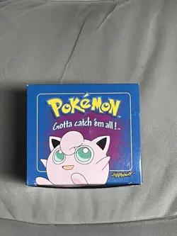 Pokemon 23k Gold Plated JIGGLYPUFF Trading Card Sealed 1999 Blue Box Burger King - Image 1