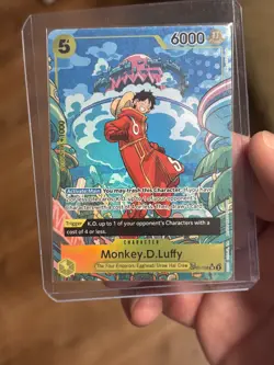 One Piece Card Game Monkey.D.Luffy Op07-109 SR Treasure Rare Alternate Art M/NM - Image 1
