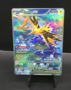 151 Zapdos Custom Pokemon Card Holofoil With Texture *Display Card* - Image 3