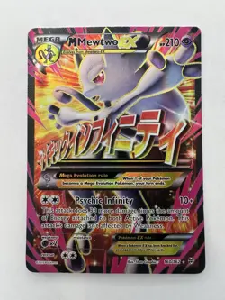 M Mewtwo EX Full Art 160/162 Pokemon XY Breakthrough Mega MP - Image 1