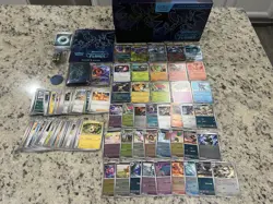 Pokemon Phantasmal Flames Opened ETB 200 Bulk Rev Holo/Dbl Rare/ Illustration - Image 1