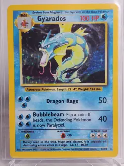 Pokemon TCG Base Set Gyarados 6/102 Holo 1999 WOTC Gamefreak - Image 2