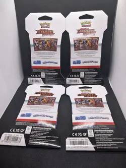 Art Set Lot Of 4 Pokemon Scarlet & Violet Destined Rivals Sleeved Booster Packs - Image 2