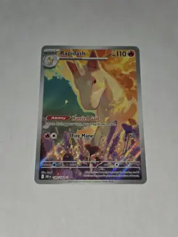 Pokemon TCG NM Rapidash 189/182 Sv10: Destined Rivals Holo Rare Illustration - Image 1