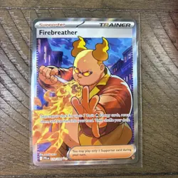 Pokemon Phantasmal Flames Firebreather 119/094 Full Art Trainer Ultra Rare NM - Image 1