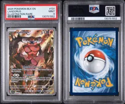 PSA 9 Mint Landorus Illustration Rare #131 Pokemon Black Bolt - Image 3