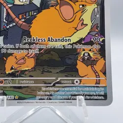 Pokemon Team Rockets Raticate 202/182 Illustration Rare NM Destined Rivals - Image 5
