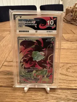 Pokemon TCG Bulbasaur Mega Evolution 133/132 ACE 10 Gem Mint - Image 1