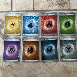 Pokemon TCG Terapagos ex UPC Basic Energy Set (8) Cracked Ice Promo Holo Foil NM - Image 1