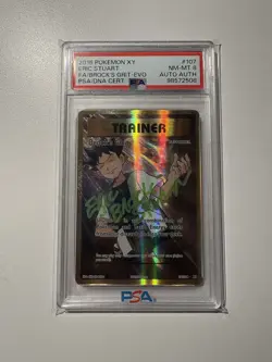2016 POKEMON XY ERIC STUART AUTO FA/BROCK'S GRIT-EVO - Image 1