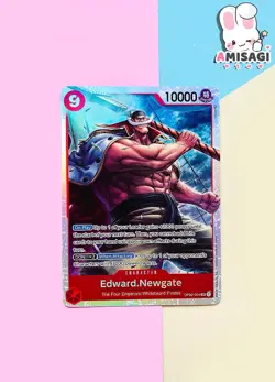 One Piece Card Game - Edward Newgate OP02-004 SR Englisch Foil Karte TCG Anime - Image 1